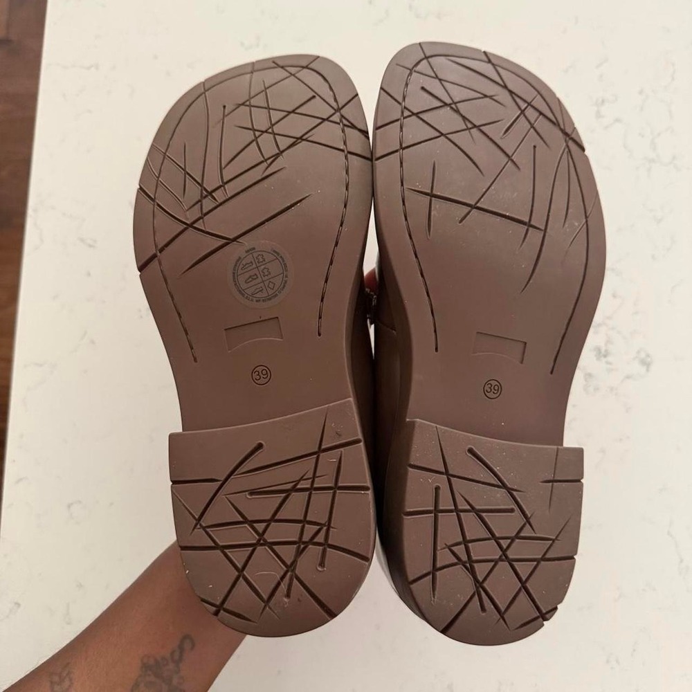 CamperLab 1978 Leather Mary Jane Shoes EU 39 US 8.5 Brown Double Strap - Picture 4 of 8